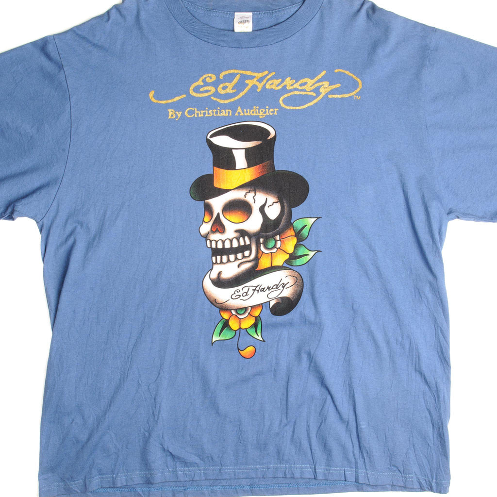 復古 ED Hardy T 卹 2000 年代尺寸 2XL 美國製造