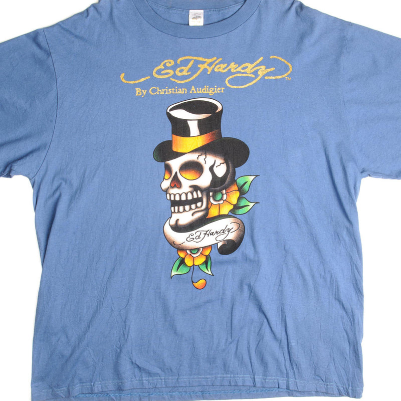 復古 ED Hardy T 卹 2000 年代尺寸 2XL 美國製造