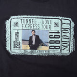 Vintage Bruce Springsteen Tunnel Of Love Express Tour 1988 Tee Shirt Size Small Made In USA With Single Stitch Sleeves