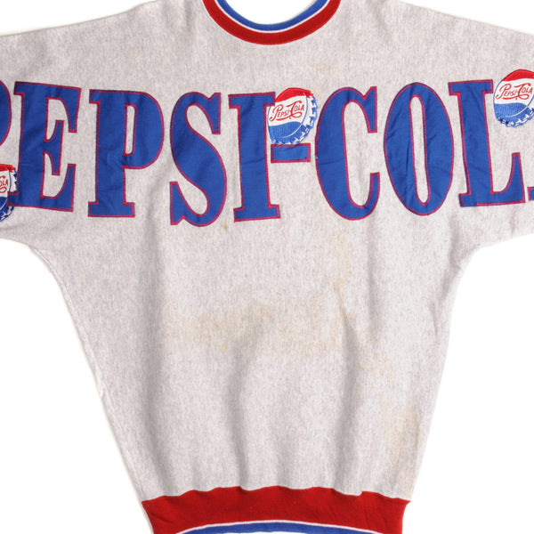 SUDADERA VINTAGE PEPSI COLA TALLA GRANDE FABRICADA EN EE. UU.