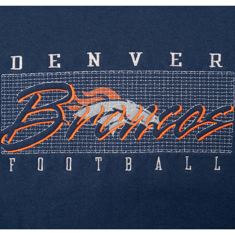 Vintage Nfl Denver Broncos Embroidered 1990S Sweatshirt Size XL Made In Usa