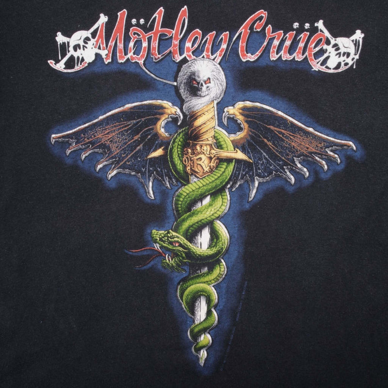 Vintage Motley Crue Fans Are The Best Fuck The Rest Tee Shirt Size XL Made In USA With Single Stitch Sleeves