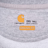 Vintage Carhartt Grey Crewneck Sweatshirt Size 2XL Tall