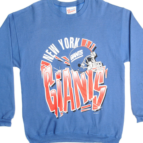 SUDADERA VINTAGE NFL NEW YORK GIANTS 1995 TALLA GRANDE FABRICADA EN EE. UU.