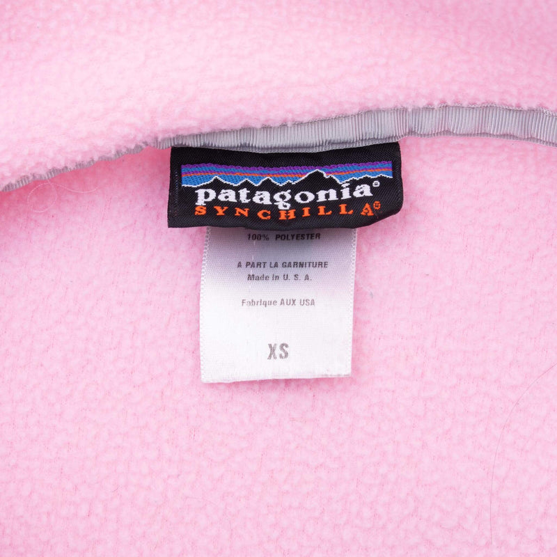 Vintage Patagonia Pink Synchilla Snap T Fleece Pullover Jacket 2000S Size XL Made In USA