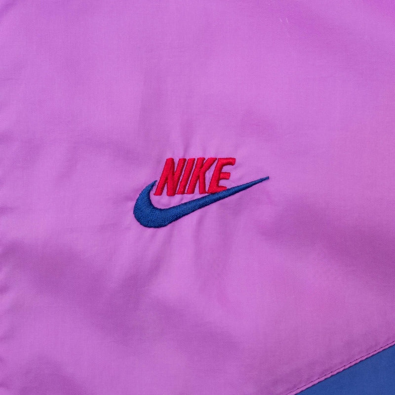 Vintage Nike Swoosh Neon Windbreaker Jacket Late 1980S Size Large