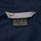 Vintage Nike Classic Swoosh Blue Windbreaker Jacket 2000S Size Small