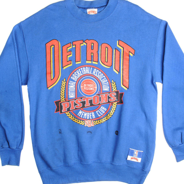 SUDADERA VINTAGE NBA DETROIT PISTONS TALLA GRANDE FABRICADA EN EE. UU.