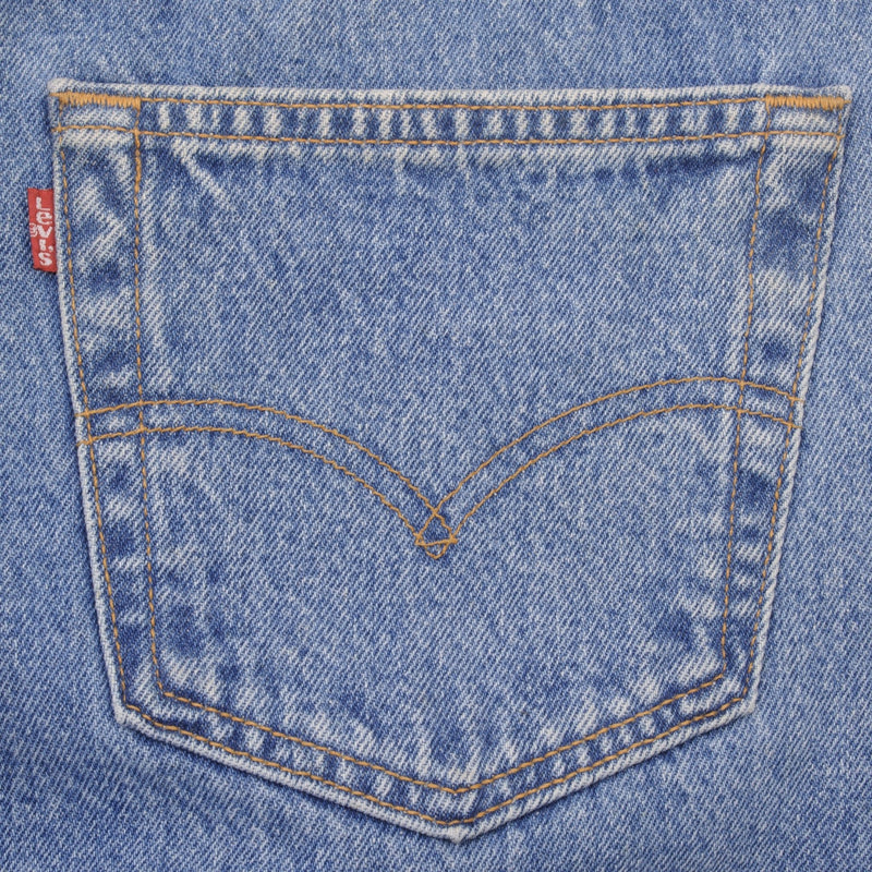 VINTAGE DEADSTOCK PRESHRUNK LEVIS 501 JEANS INDIGO 1990S SIZE W36 L32 MADE IN USA