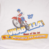 Vintage Motocross Des Nations Unadilla New York Long Sleeve Tee Shirt 1987 XL Made In USA