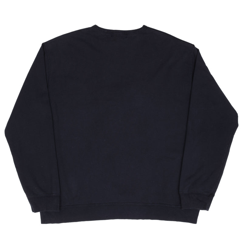 Vintage Ralph Lauren Navy Blue 1990S Classic Crewneck Sweatshirt Size Large