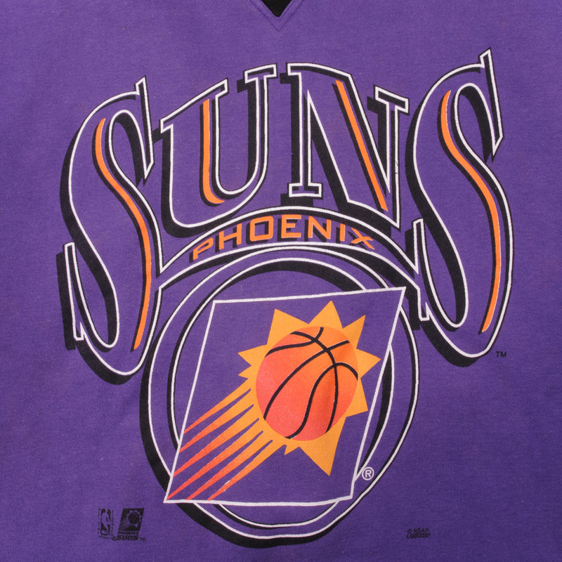 VINTAGE NBA PHOENIX SUNS LOGO 7 SWEATSHIRT 1990S SIZE XL – Vintage rare usa