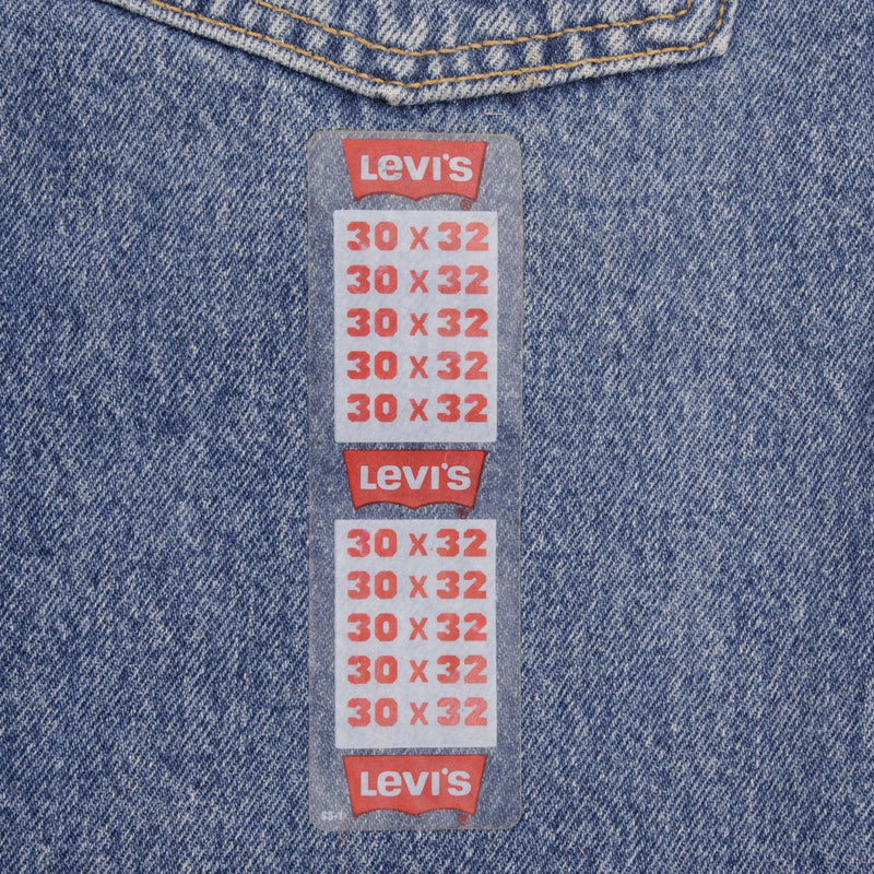 Vintage Levis 501 Preshrunk Jeans 1993 Size W30 L32 Made In Usa Deadstock With A Medium Wash  Size On Tag 30X32  Back Button #520