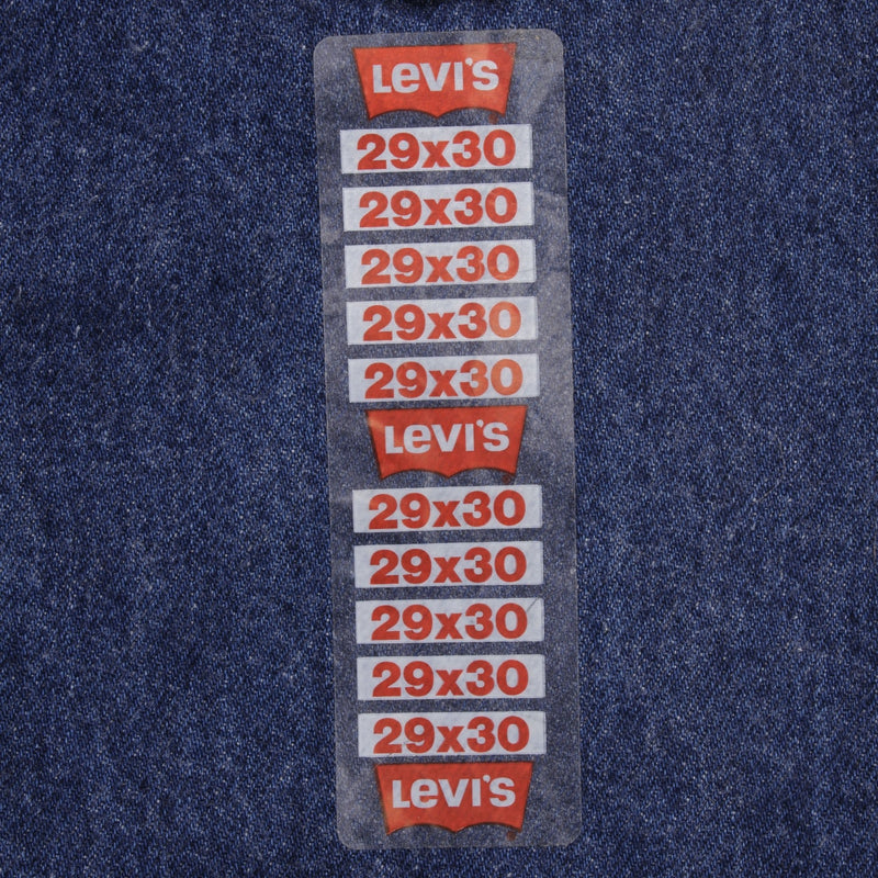 Vintage Levis 501 Preshrunk Indigo Blue Jeans 1987 Size W29 L30 Made In Usa Deadstock With Tags With A Dark Wash  Size On Tag 29X32 Actual Size 29X30  Back Button #522