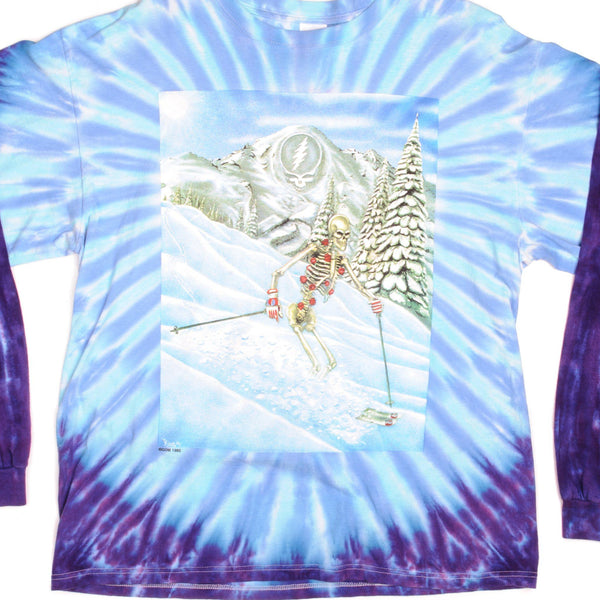 VINTAGE TIE-DYE THE GRATEFUL DEAD LONG SLEEVES TEE SHIRT 1995 SIZE XL