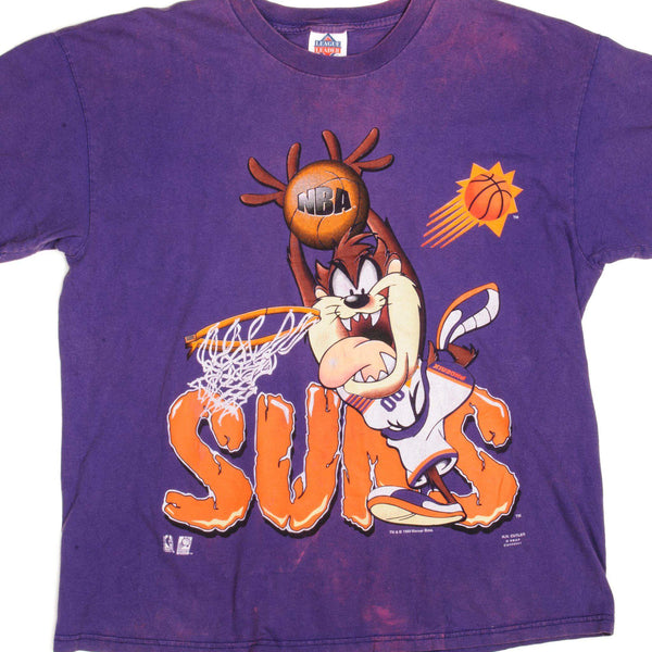 CAMISETA VINTAGE NBA PHOENIX SUNS LOONEY TUNES 1995 TALLA GRANDE FABRICADA EN EE. UU.