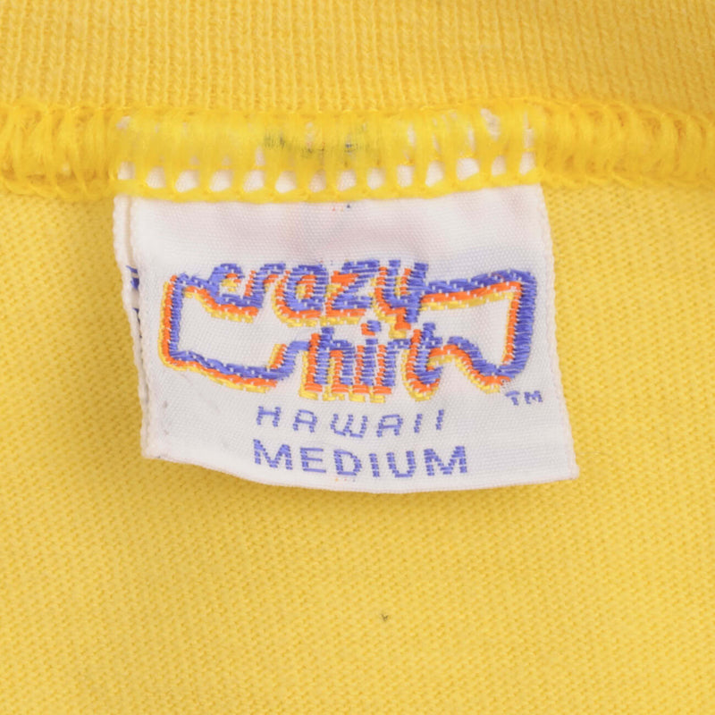 Vintage Crazy Shirt Honolulu Marathon Finisher 1985 Tee Shirt Small Made In Usa With Single Stitch Sleeves