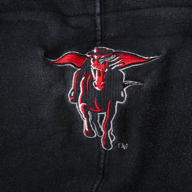 Vintage Texas Tech Red Raiders Champion Black Hoodie Sweatshirt 2000S Size Large