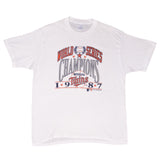 Vintage MLB Minnesota Twins World Champions 1987 Tee Shirt Size Large Made In USA With Single Stitch Sleeves