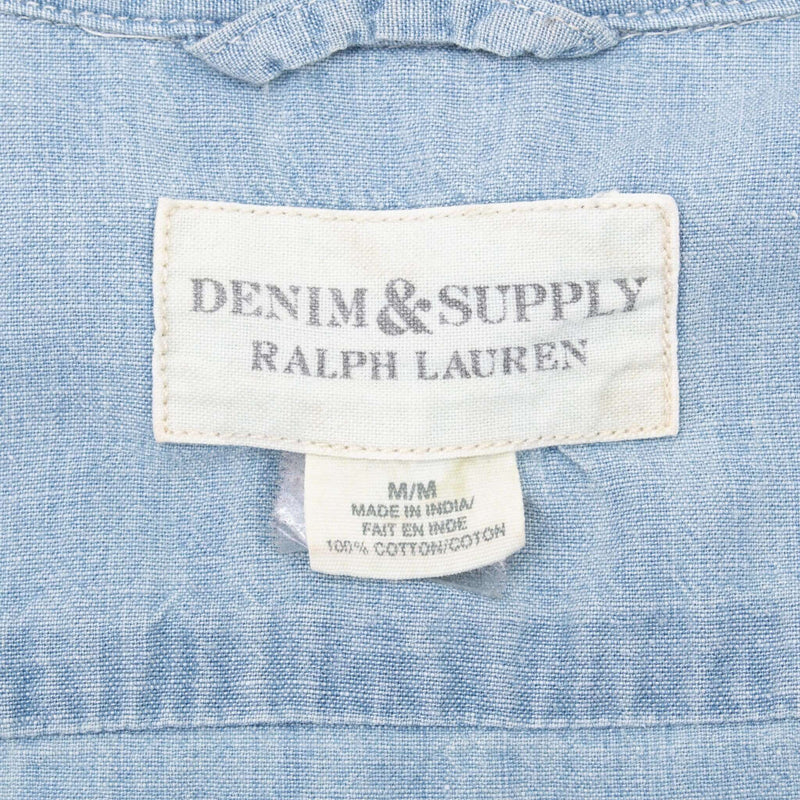 Vintage Ralph Lauren Denim Supply Indian chief Painted Shirt Size Medium