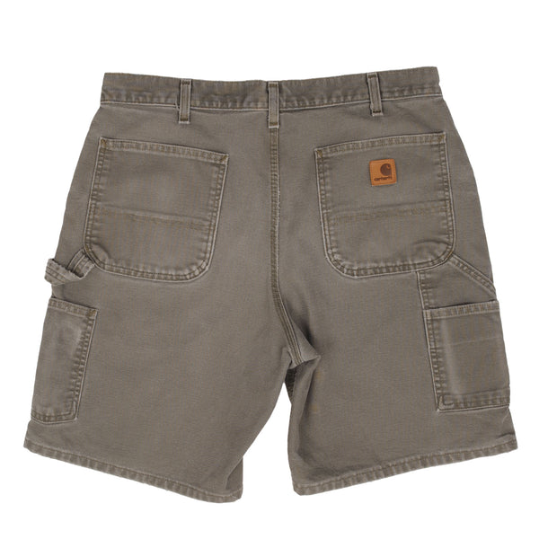 Vintage Carhartt Grey Carpenter Shorts 2000S Size 34