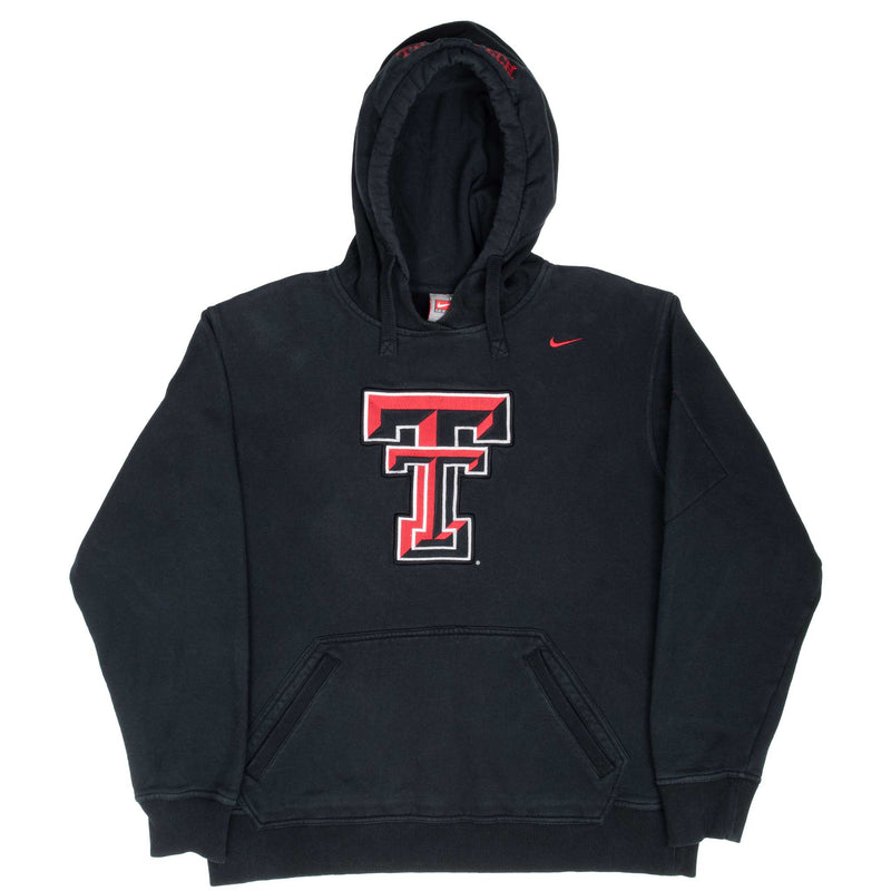 Vintage Texas Tech Red Raiders Nike Hoodie Sweatshirt 2000S Size Medium