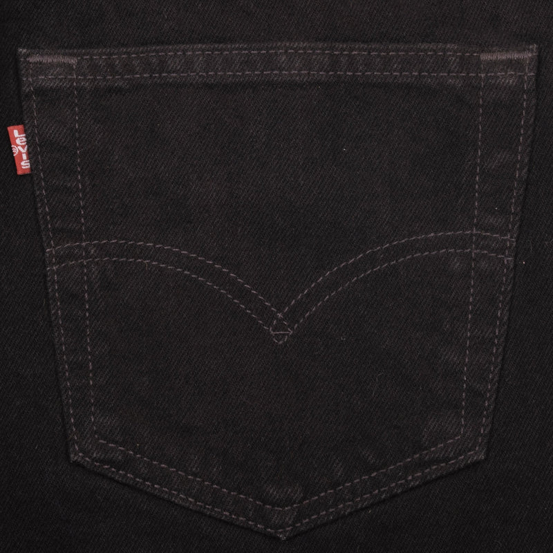 Beautiful Black Levis 501 Jeans 1990s Made in USA   Size on tag 33X30 Actual Size 33X30  Back Button #501