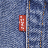 Beautiful Indigo Levis 501 Jeans 1990s Made in USA with Medium Wash  Size on tag 38X36 Actual Size 37X34 Back Button #524