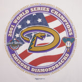 Vintage Mlb Arizona Diamondbacks World Champions 2001 Tee Shirt Size Medium