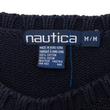 Vintage Nautica Knit Square Sweatshirt 1990S Size Medium