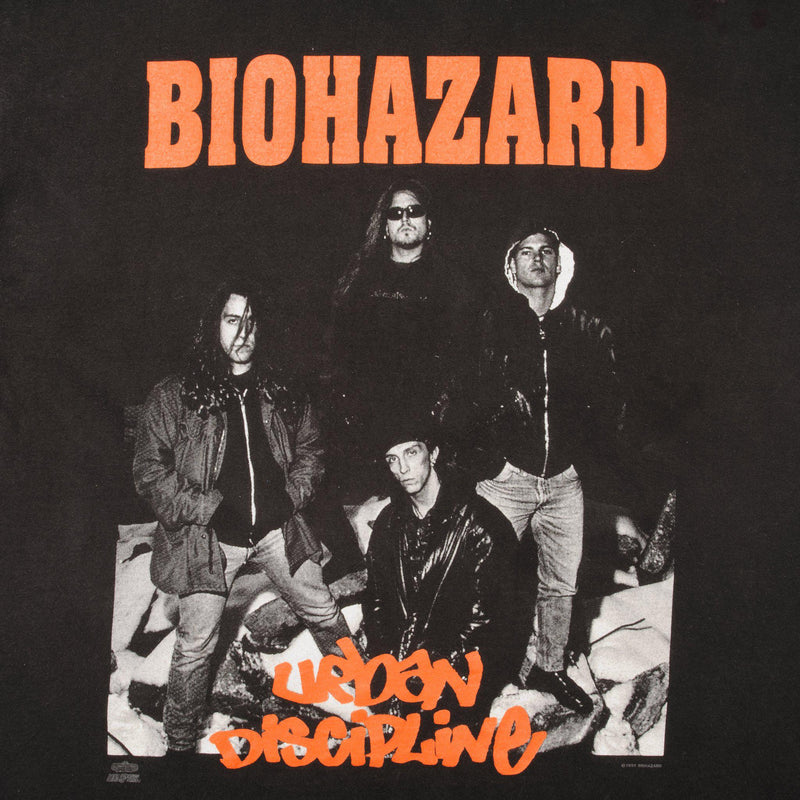 VINTAGE BIOHAZARD TEE SHIRT 1992 SIZE LARGE MADE IN USA