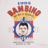 Vintage Mlb Babe Ruth Bambino New York Yankees 1995 Tee Shirt Size Large Made In Usa With Single Stitch Sleeves