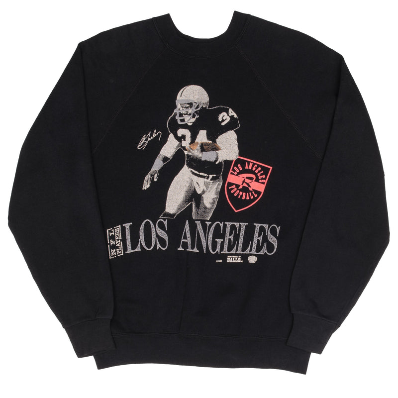Vintage Nfl Los Angeles Raiders Bo Jackson Sweatshirt 1989 Size Large