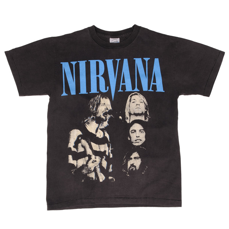 Bootleg Nirvana Tee Shirt Size Large With Single Stitch Sleeves