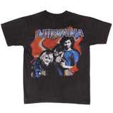 Bootleg Nirvana Tee Shirt Size Large With Single Stitch Sleeves