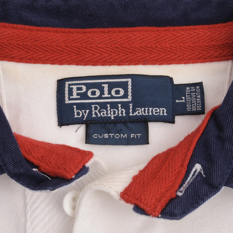 Vintage Polo Ralph Lauren Bleeker Polo Challenge Cup RLPC Polo Shirt 1990S Size Large