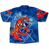 Vintage Marvel Spider Man 2000 All Over Print Hawaiian Shirt 2000 Size XL