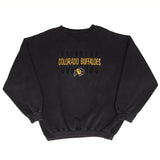 Vintage Ncaa Colorado Golden Buffaloes Embroidered Sweatshirt 1990S Large Made In Usa