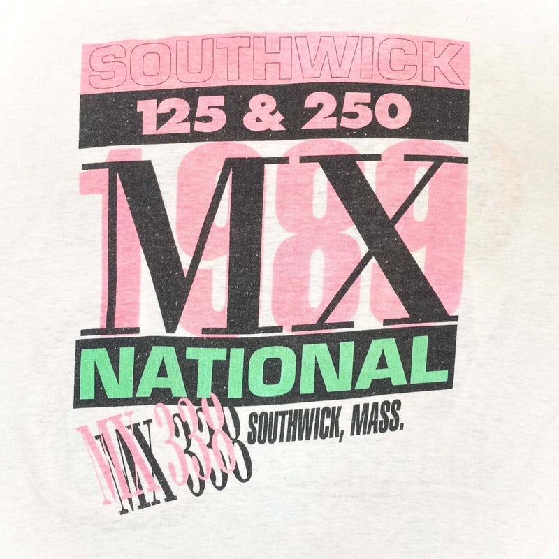 VINTAGE AMA MOTOCROSS SOUTHWICK NATIONAL 1989 TEE SHIRT MEDIUM MADE USA