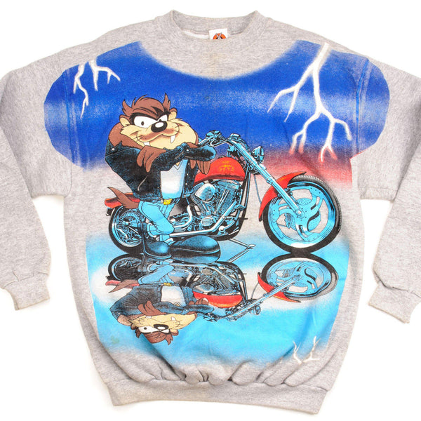 SUDADERA VINTAGE LOONEY TUNES TAZ 1997 TALLA GRANDE