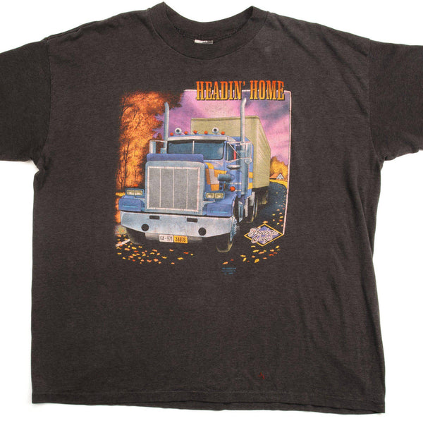 CAMISETA VINTAGE PARA CAMIONEROS, DE 3D EMBLEM, 1991, TALLA 2XL, FABRICADA EN EE. UU.