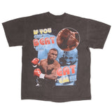 Bootleg Boxing Tee Shirt Mike Tyson If you can't Beat Then Bite Them Size Large Single Stitch