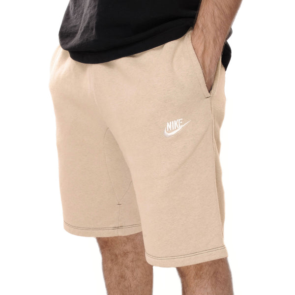 Vintage Nike Classic Swoosh Custom Made In The USA Sandstone Mid Length Shorts Available in Size Small, Medium, Large and XL. Up-cycled from Nike Joggers and Dye to a Pastel Sandstone color  Sizing: The Model is 5'7 wearing a Size Medium