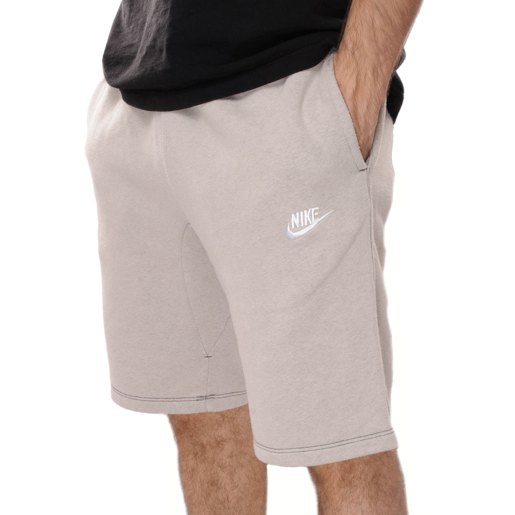 Vintage Nike Classic Swoosh Custom Made In The USA Beige Mid Length Shorts Available in Size Small, Medium, Large and XL. Up-cycled from Nike Joggers and Dye to a Pastel Beige color  Sizing: The Model is 5'7 wearing a Size Medium