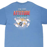 Vintage Big Dogs Attitude To Spare Blue Tee Shirt 2001 Size 2XL