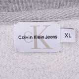 Vintage Calvin Klein Embroidered Grey Sweatshirt 1990S Size XL Made In Usa