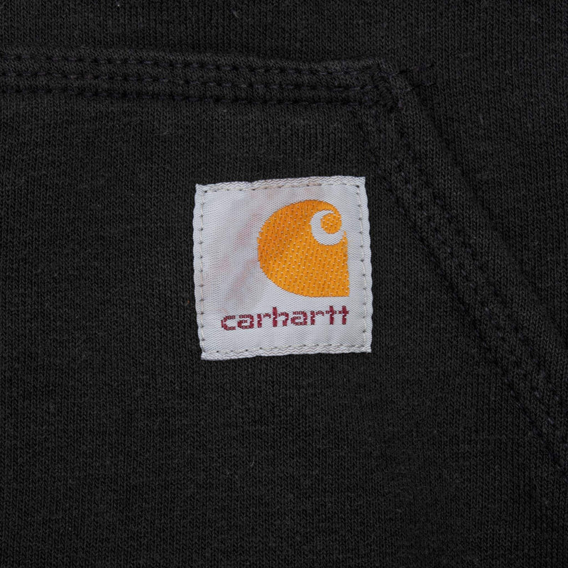 Vintage Carhartt Classic Black Hoodie Sweatshirt Size Large