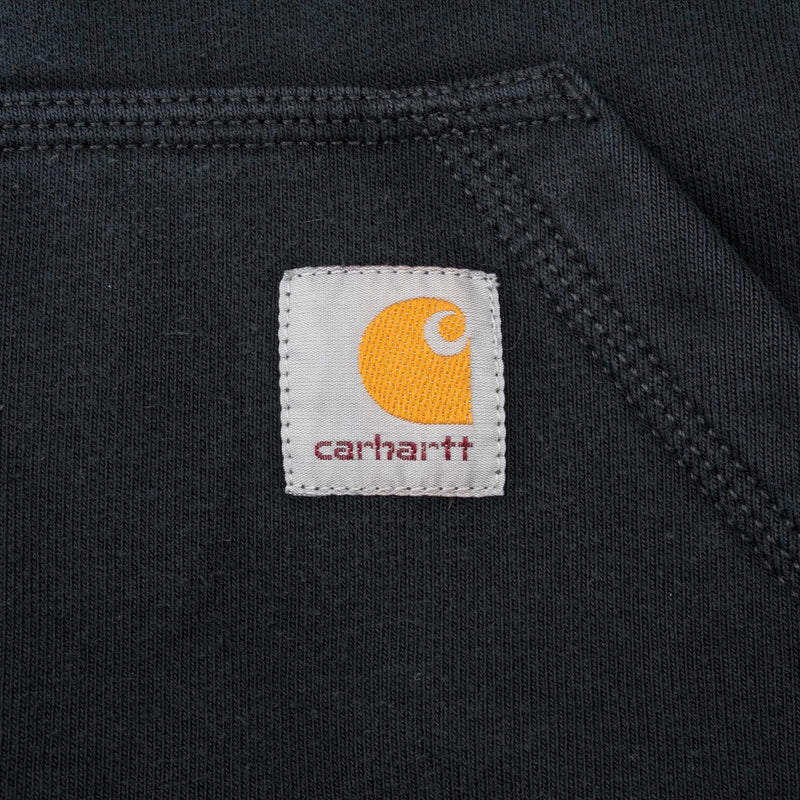 Vintage Carhartt Classic Black Hoodie Sweatshirt Size Small