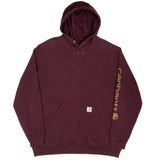 Vintage Carhartt Classic Burgundy Hoodie Sweatshirt Size XL