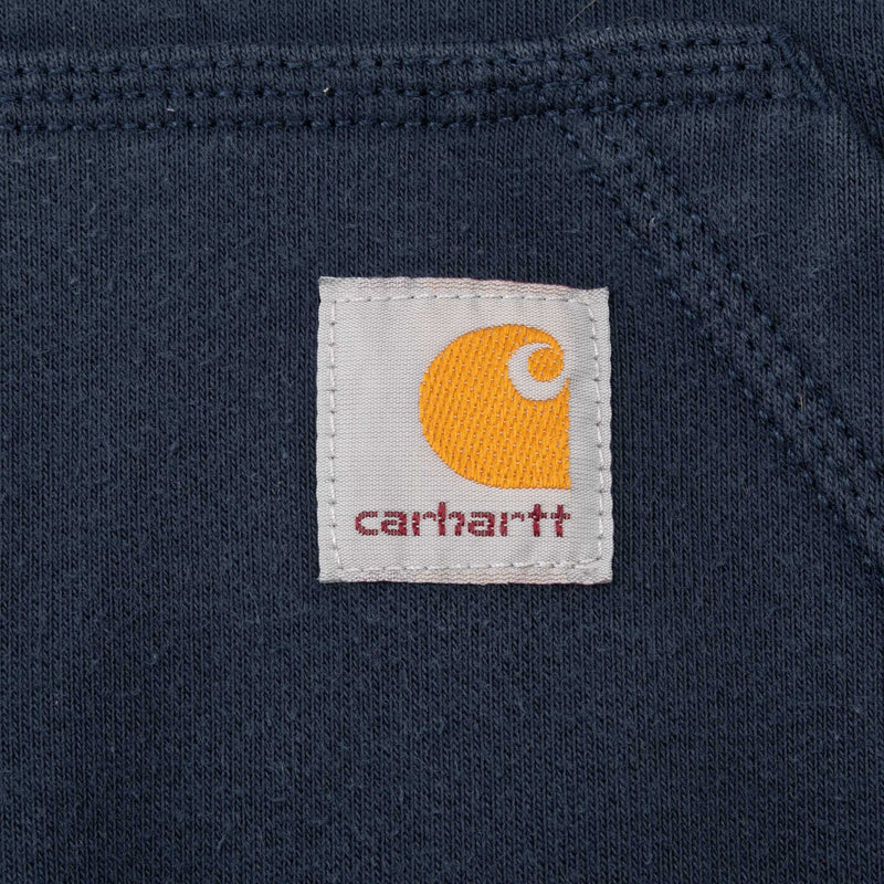 Vintage Carhartt Classic Navy Blue Hoodie Sweatshirt Size Small